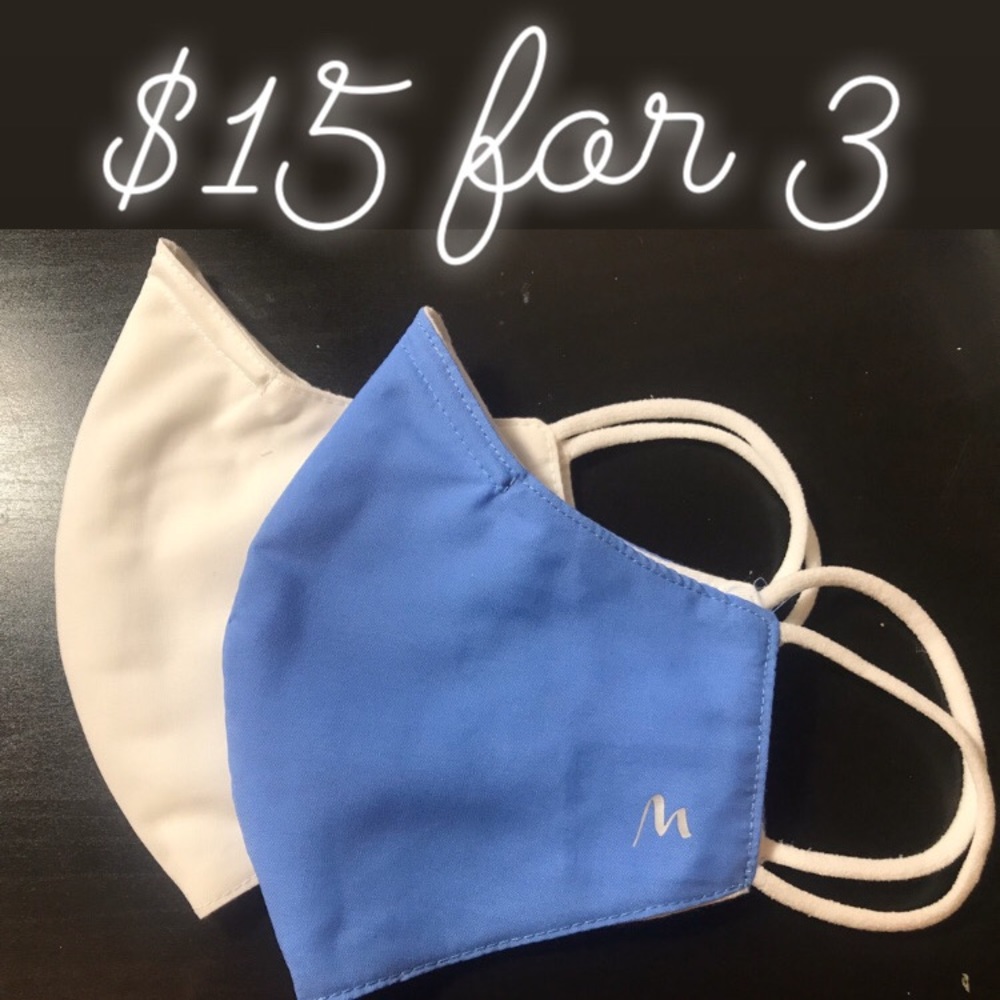 3 Cloth Face Masks